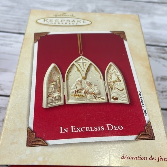 HALLMARK “In Excelsis Deo” 2003 vintage Christmas ornament ceramic - Picture 3 of 7